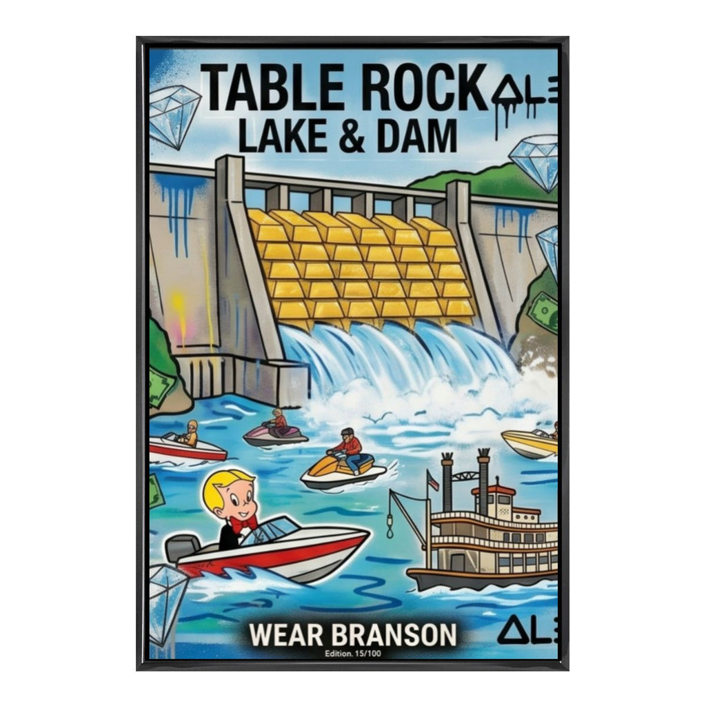Table Rock Lake & Dam – 20" x 30" Limited Edition Canvas Print