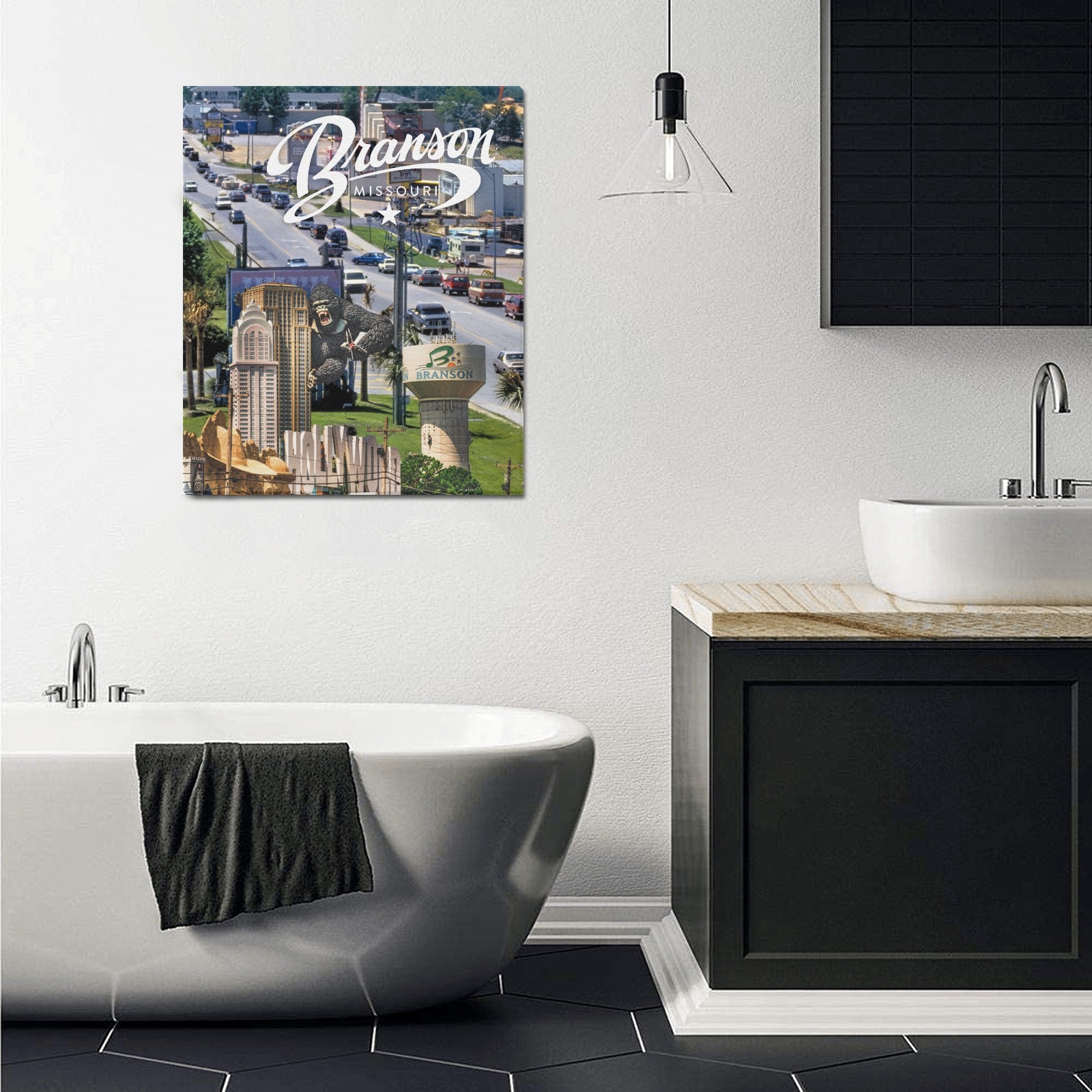 "Branson Nostalgia" – Limited Edition Vintage Strip Collage Canvas Print 20"x24"