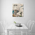 "Branson Legacy" – Limited Edition 3D-Style Wood Grain Map Canvas Print  20"x24"