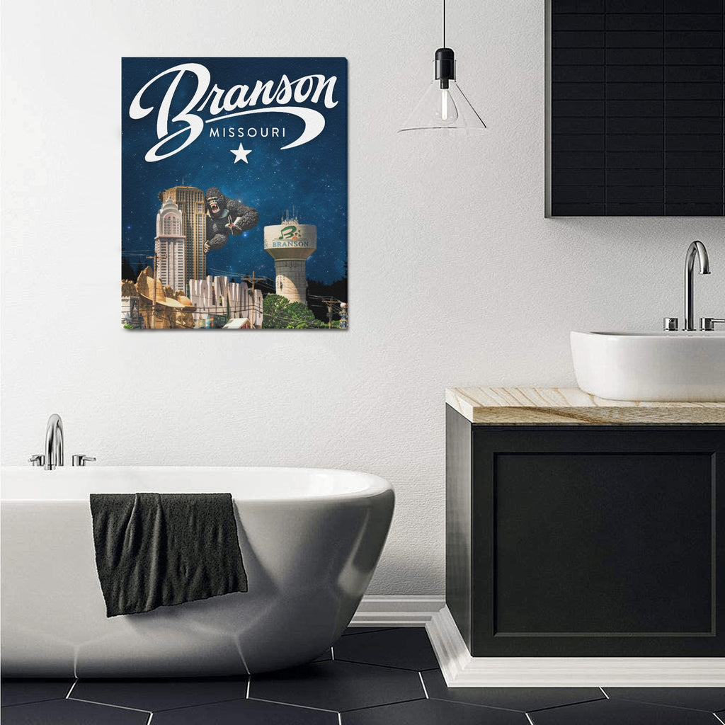 "Branson Starry Night" – Limited Edition Midnight Sky Collage Canvas Print 20"x24"