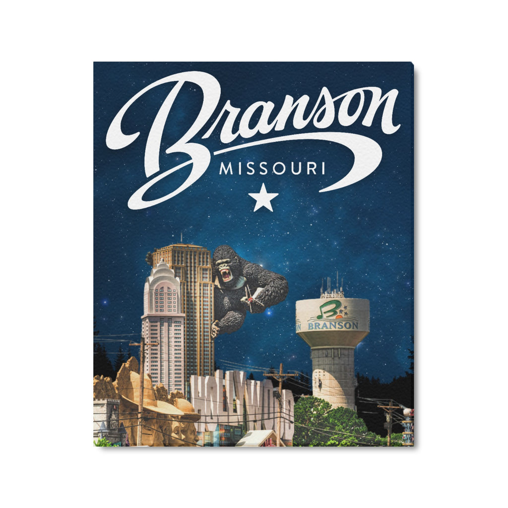"Branson Starry Night" – Limited Edition Midnight Sky Collage Canvas Print 20"x24"